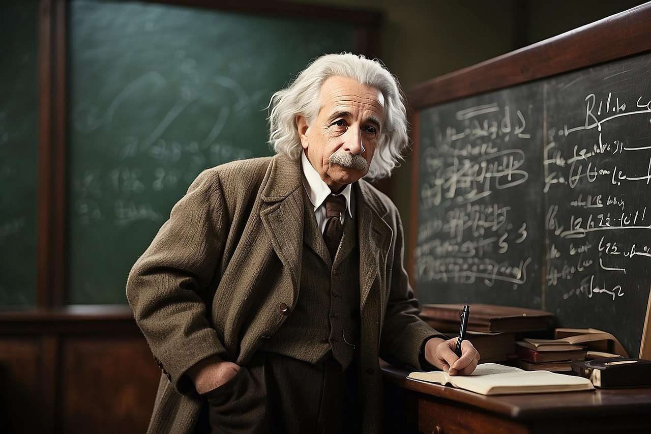 Albert Einstein illustration